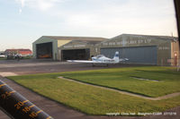  - taxiing to the pumps at Breighton in Max Holste MH-1521M Broussard G-CIGH after our flight to Wickenby - by Chris Hall