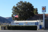  - Santa Paula SHELL 100LL Self-Serve Fuel Dock, location: center field North, unchanged fuel price - by Doug Robertson