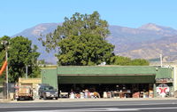  - Once Hangar/Home of late actor Steve McQueen and wife; he  taught to fly by SZP's Pete Mason, CFI. Was a fearless student. Location: near Rwy 22. On fund-raising Aviation Museum day. - by Doug Robertson