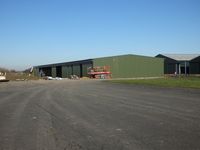  - Tibenham Airfield Cladding almost finished of the new purpose built glider Hangar - will allow storage of gliders either side - full sliding doors on both sides. - by Keith Sowter