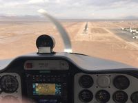 OIKK, Final Runway 34.Kerman international airport.Botia Mahan Aviation College(EP-BTM), photo by Mahdi.M