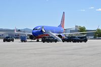  - Airport K-9s training on empty Southwest jet parked on remote spot #1. - by Gerald Howard