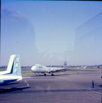  - Southend Apron scene C.1976 with G-ASDC 'Plain Jane' and tail of Handley Page Herald  - by Paul Howlen