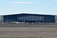  - Skywest maintenance hangar under construction. - by Gerald Howard