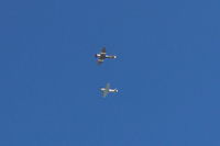  - Commemorative Air Force-Southern California Wing based at CMA-Formation Overflight Rwy 26, at least eight of their WWII aircraft are airworthy. - by Doug Robertson