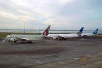  - 3 B777-200s resting on the hard stand - by Micha Lueck