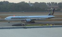  - Singapore Airlines B777 arriving at Changi Airport - by Bob Simmermon