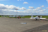  - Apron view at the GA airfield at Sherburn-in-Elmett EGCJ - by Clive Pattle