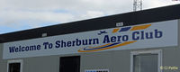  - Sherburn Aero Club sign at EGCJ - by Clive Pattle