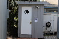  - Closest toilet/washroom to the SZP Flight Line. Go through the small Airport Park to behind the Airport Office, Squack VFR on door's keypad to enter. If that does not work-it means occupant has double  locked the door for privacy. - by Doug Robertson