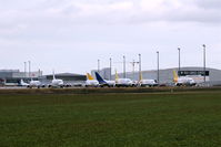  - At the weekends apron 2 is home of small freighters at LEJ.... - by Holger Zengler