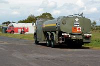  - The airport's Carmichel Fire and Rescue tender 'Fire 2' and Leyland aviation fuel bowser. - by Roger Winser