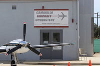  - The signage tells all for this aircraft upholstery shop.  - by Doug Robertson