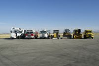  - Some of the vehicles used on the airport. - by Gerald Howard