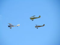  - trio of bi-planes at D Day event - by magnaman