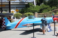  - Aviation Museum of SZP 1100 hours Featured Aircraft amplified Presentation by grandson pilot of builder of N3Y DeweyBird (highly modified Super Cosmic Wind Racer) bought back from Arizona. He has also flown it. - by Doug Robertson