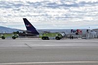  - Airport ARFF units training on the FedEx ramp. - by Gerald Howard