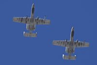  - A-10s on the overhead for the break to downwind for RWY 10R. - by Gerald Howard