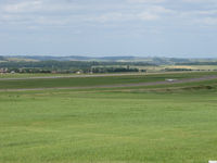  - the taxiway and the runway on the left. Mirecourt is an ex NATO military airfield - by olivier Cortot