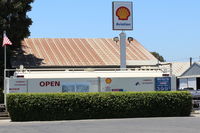  - Santa Paula SHELL AVIATION 100LL Self-Serve Fuel Dock, location: midfield North. Note lower price. - by Doug Robertson