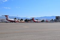  - Fire tankers on standby parked on there NIFC ramp. - by Gerald Howard