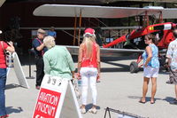  - Aviation Museum of Santa Paula Featured Aircraft Presentation-N675LF 1944 Dehavilland DH82A TIGER MOTH. Owner pilot, moderator David Watson speaking. - by Doug Robertson