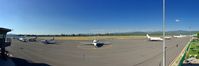  - Panorama of Truckee Airport. 2017. - by Clayton Eddy