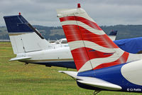  - PA-28 tails at Dundee EGPN - by Clive Pattle