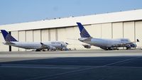  - Two wide bodies at SFO. 2017. - by Clayton Eddy