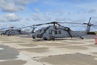  - Two HH-60G Pave hawks from the 305th RS, Davis-Monthan AFB, AZ.(AFRC)
Parked on the south GA ramp. - by Gerald Howard