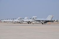  - Parked on the South GA ramp, F/A-18s from VFA-106 Gladiators, NAS Oceana, Virginia Beach, VA. - by Gerald Howard