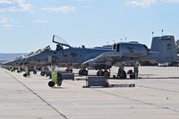  - F-10Cs from the 190th Fighter Sq., 124th Fighter Wing, parked on the Idaho ANG ramp. - by Gerald Howard