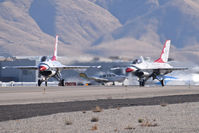  - Thunderbirds #1 & #2 turning onto Foxtrot. Leaving BOI after performing in the Gowen Field airshow during the weekend. - by Gerald Howard