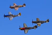  @ Boise Air Terminal/gowen Fld Airport - Local P-40s & P-51s flying during the Gowen Field airshow. - by Gerald Howard