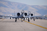  - Two A-10Cs from the 124th Fighter Wing, Idaho ANG taxiing down Foxtrot. - by Gerald Howard