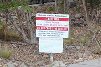  - Pedestrian Warning Sign-near CP Aviation Airport entry - by Doug Robertson