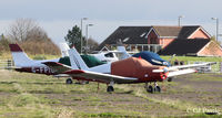  - A gaggle of GA parked on a disused ww2 taxiway - by Clive Pattle