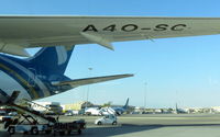  @ Seeb International Airport - Muscat International Airport formerly known as Seeb International Airport. The present 1970 terminal has no jet-bridges. Bus services are used for all flights which keeps walking distances to a minimum. MCT is the best airport in the M.E.  - by Jean M Braun
