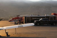  - N2FH Firebomber and associated support equipment for the huge, destructive Thomas Fire. - by Doug Robertson