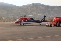  - N2FH, 1986 Sikorsky THUNDERHAWK FIREHAWK, 2 GE-T700-GE-401 1,690 SHp each twin-turbines, Thomas Fire suppression basing from SZP. - by Doug Robertson