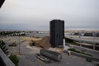  - Start of the removal of the old control tower. Tower cab is already gone. - by Gerald Howard