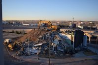  - Almost finished with old tower removal. Soon to be more parking spaces. - by Gerald Howard