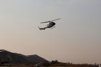  - N78EC 1971 Bell 205-A1, Honeywell T5317A Turboshaft, arriving SZP Thomas Fire Firebase - by Doug Robertson
