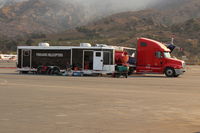  - FIREHAWK HELICOPTERS support equipment van and fueler, at SZP FireBase - by Doug Robertson