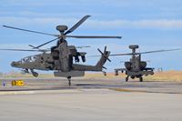  - AH-64s from the 1-183rd AVN BN, Idaho Army National Guard forming up on Taxiway Bravo.
 - by Gerald Howard