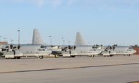  - C-130s from VMGR 234 Rangers, NAS Fort Worth, TX parked on the Idaho ANG ramp. - by Gerald Howard