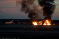 - Fire training at the SW side of the airfield. - by Nelson Acosta Spotterimages