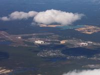  @ Lakehurst Maxfield Fld Joint Base Mc Guire Airport - Good view of the blimp hangers at NAS Lakehurst at the eastern end of McGuire AFB - by Jim Monroe