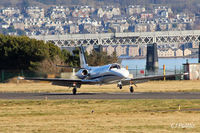  - Threshold touchdown at Dundee - With the Tay Rail Bridge in the background. - by Clive Pattle