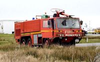  - Out of service Scammel Nubian Major airport fire tender.  - by Roger Winser